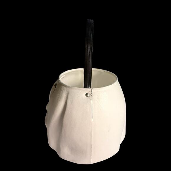 VTG Empire Spooky Ghost Face Plastic Blow Mold Bucket Pail Halloween Trick Treat - Picture 4 of 12